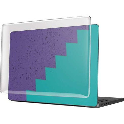 Purple Turquoise Zig Zag MacBook Pro 14in (2021-24) Case plus Skin